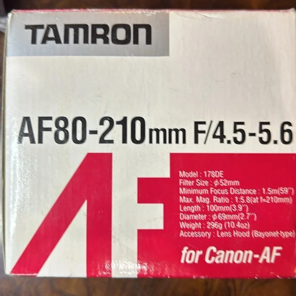 TAMRON - AF - 80 f/ 4.5-5.6 Lens for Canon- AF​​​